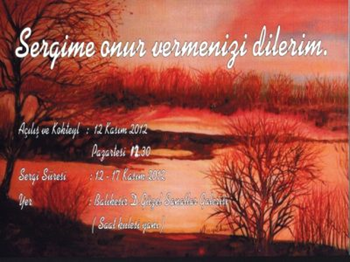 Balıkesir Devlet Güzel Sanatlar Galerisinde Resim Sergisi