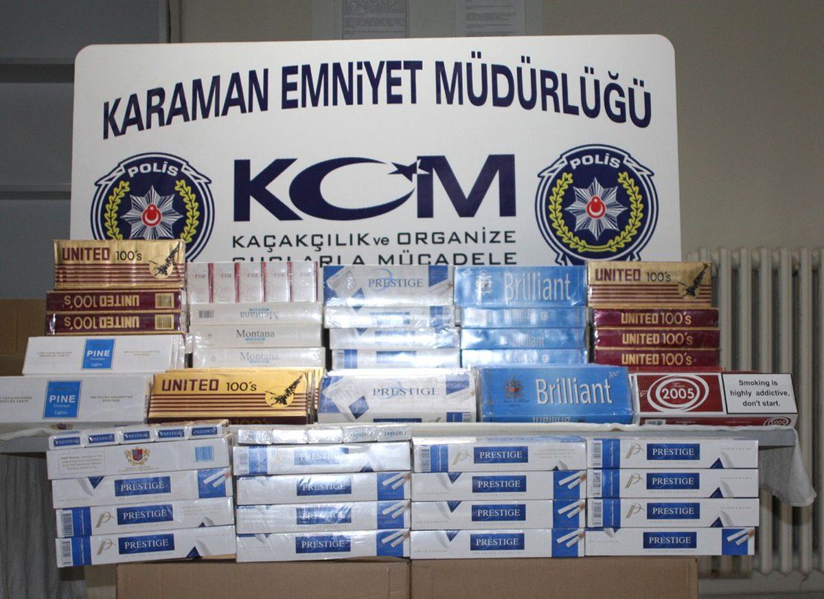 Karaman\'da Kaçak Sigara Operasyonu