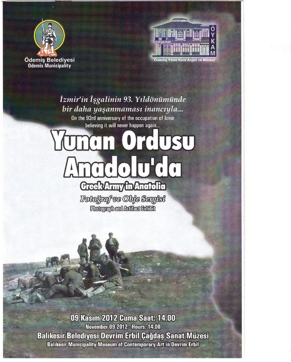 Öykam\'ın "Yunan Ordusu Anadolu\'da" Sergisi, Balıkesir\'e Gidiyor