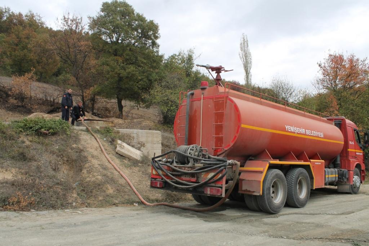 Yenişehir İtfaiyesinden Köylere Su