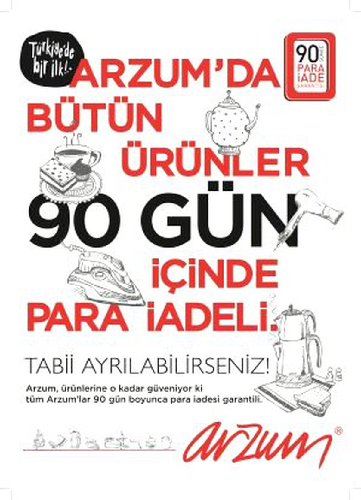 Arzum\'da Para İadeli Kampanya