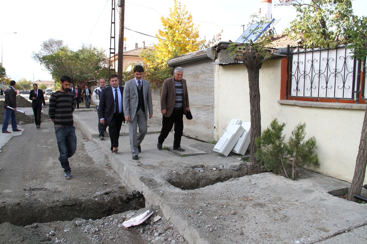 Erzincan\'da Altyapı Çalışmaları Devam Ediyor