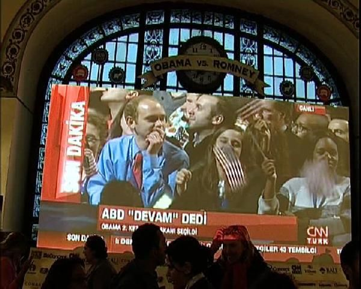 Haydarpaşa\'da ABD Seçim Heyecanı (2)