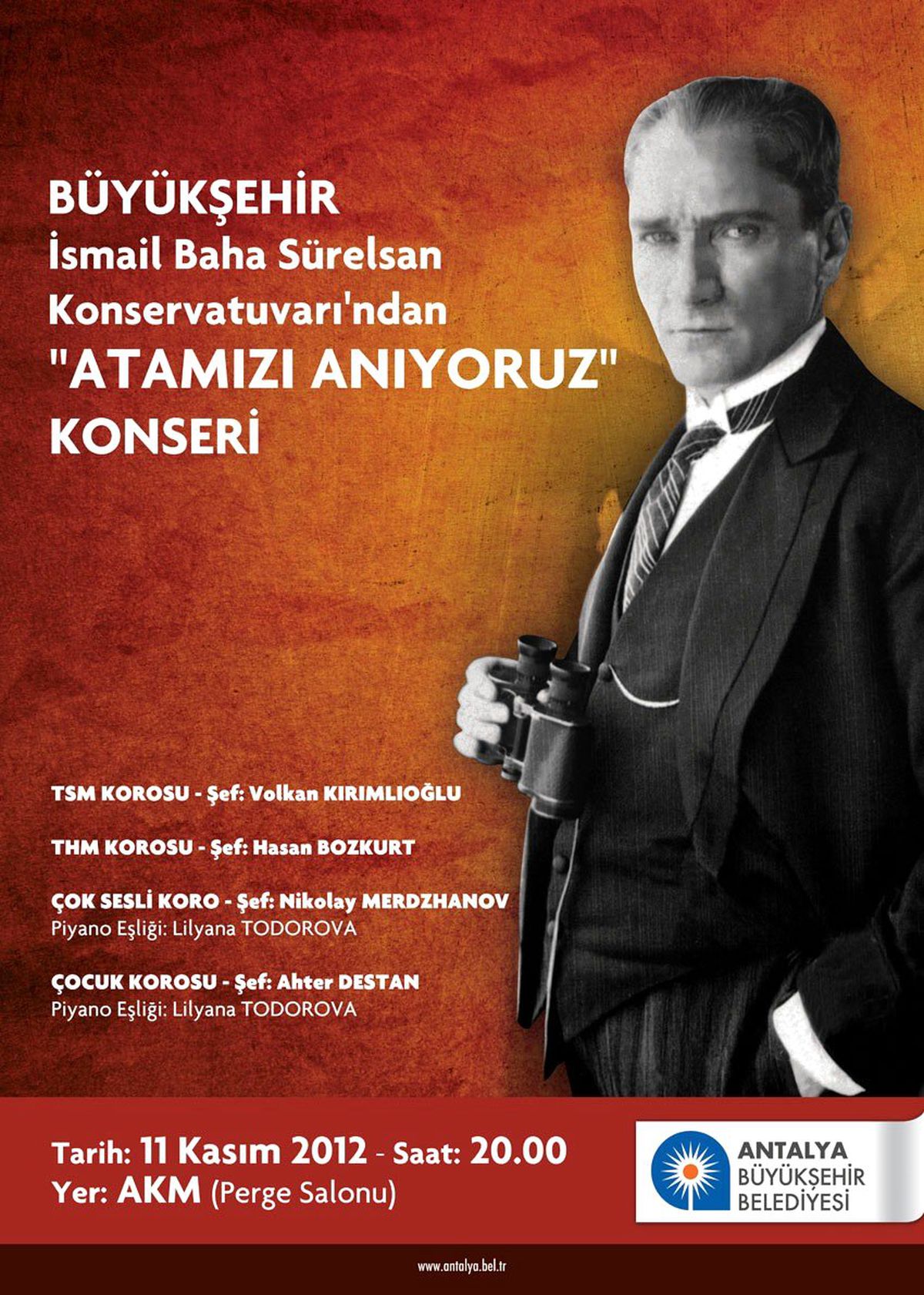 AKM\'de \'Atamızı Anıyoruz\' Konseri
