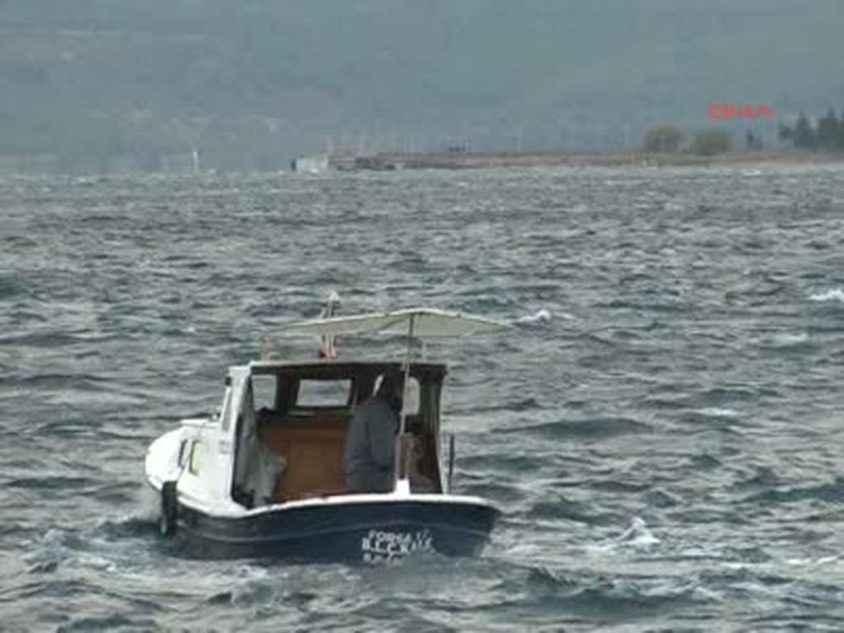 Çanakkale Gökçeada\' ya Poyraz Engeli Gökçeada\' ya Poyraz Engeli