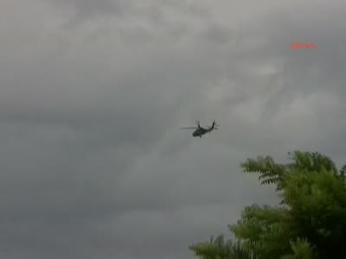 Pervari\'de Helikopter Düştü