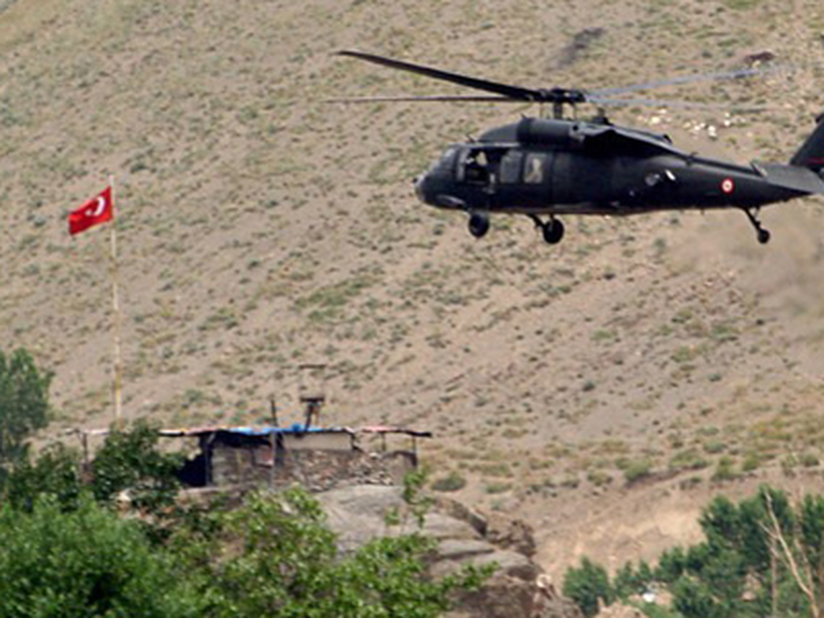 Siirt\'te Askeri Helikopter Düştü