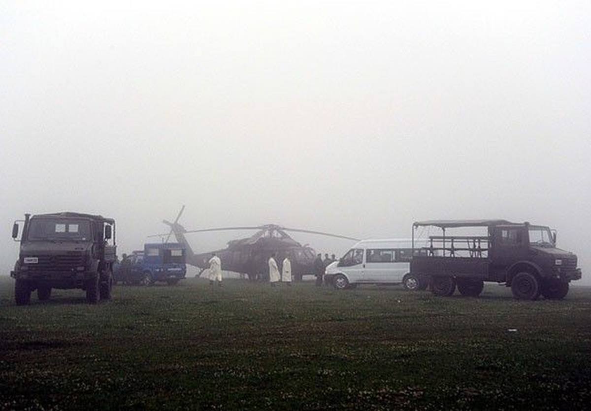 Siirt\'te Askeri Helikopterin Düşmesi