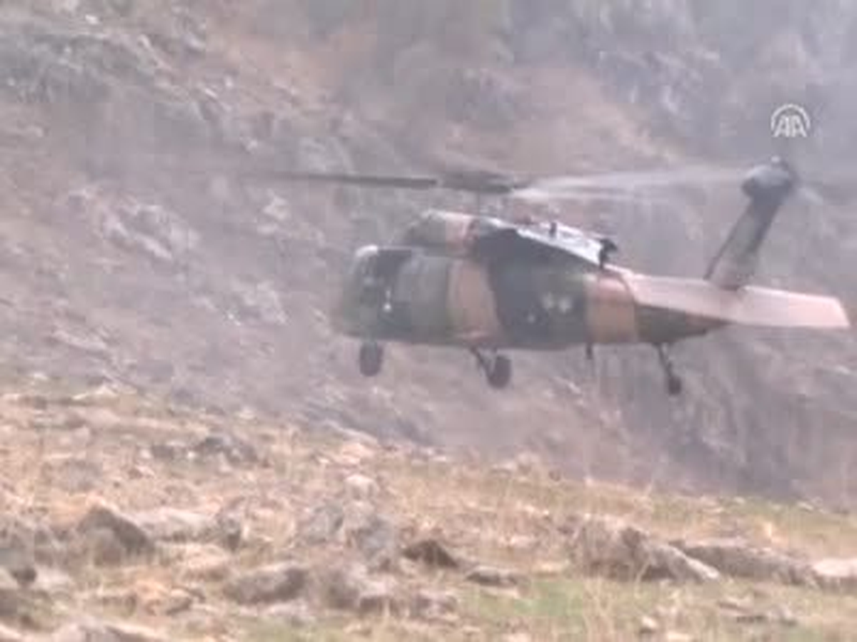 Siirt\'te Askeri Helikopterin Düşmesi