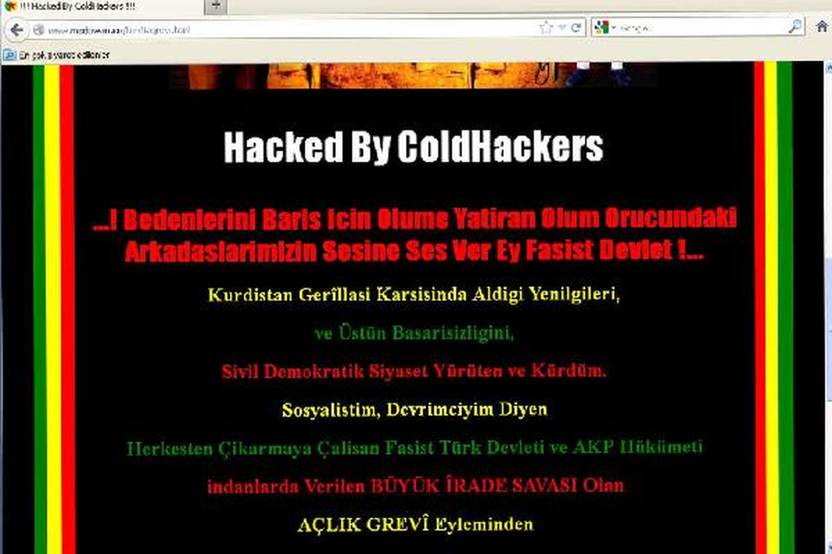 Müftülük İnternet Sitesine PKK Saldırısı