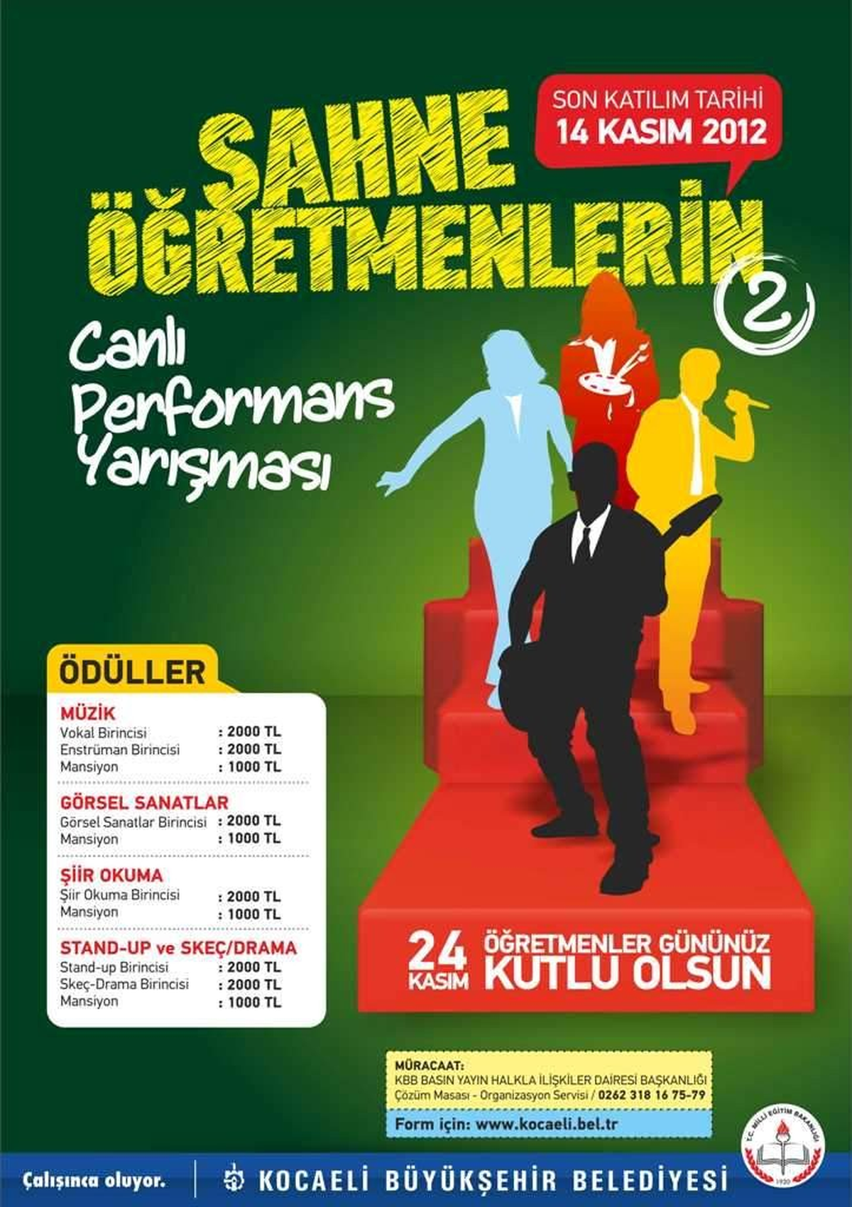 "Sahne Öğretmenlerin" Başvurularında 14 Kasım Son Gün