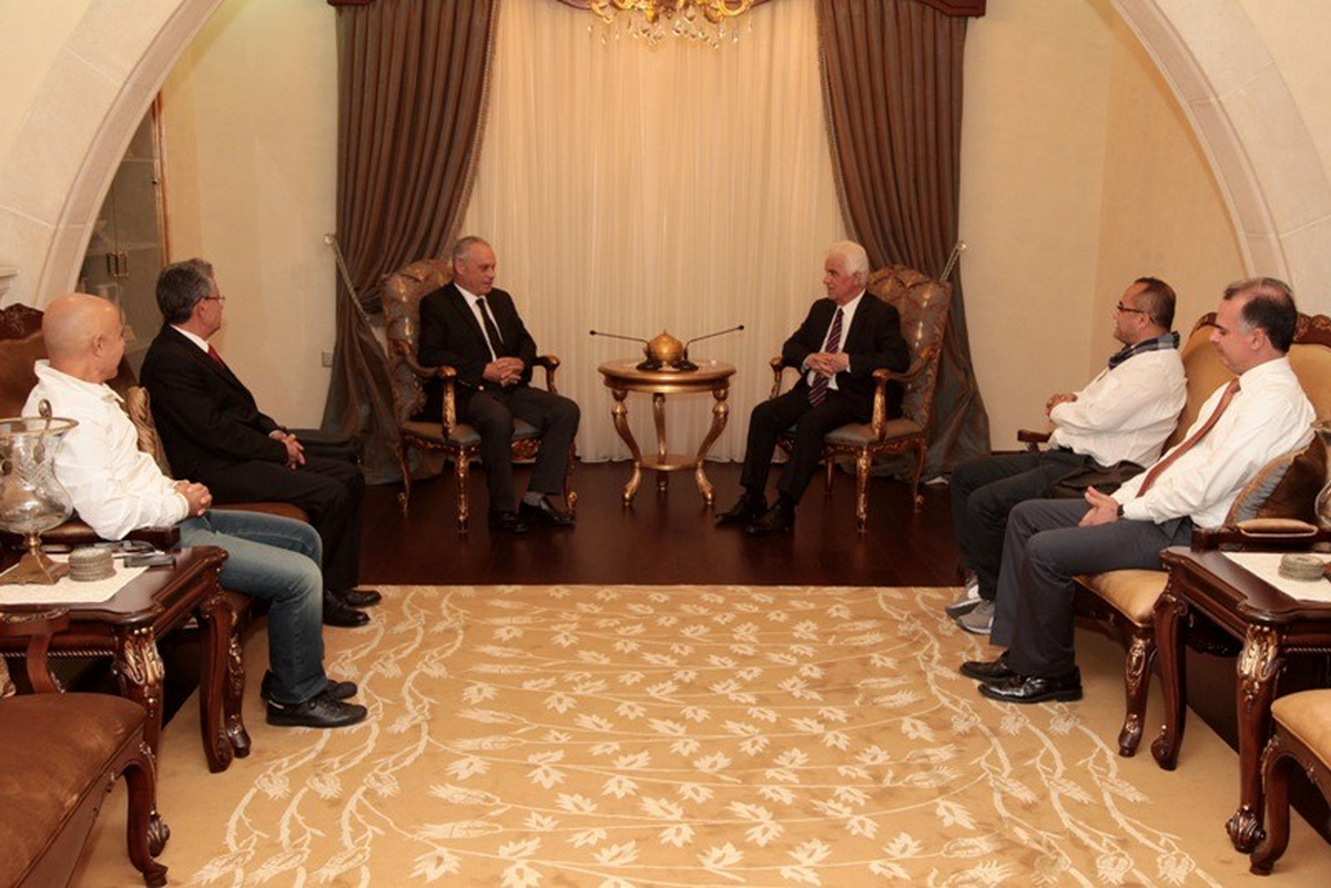 KKTC Cumhurbaşkanı Eroğlu Rallicileri Kabul Etti