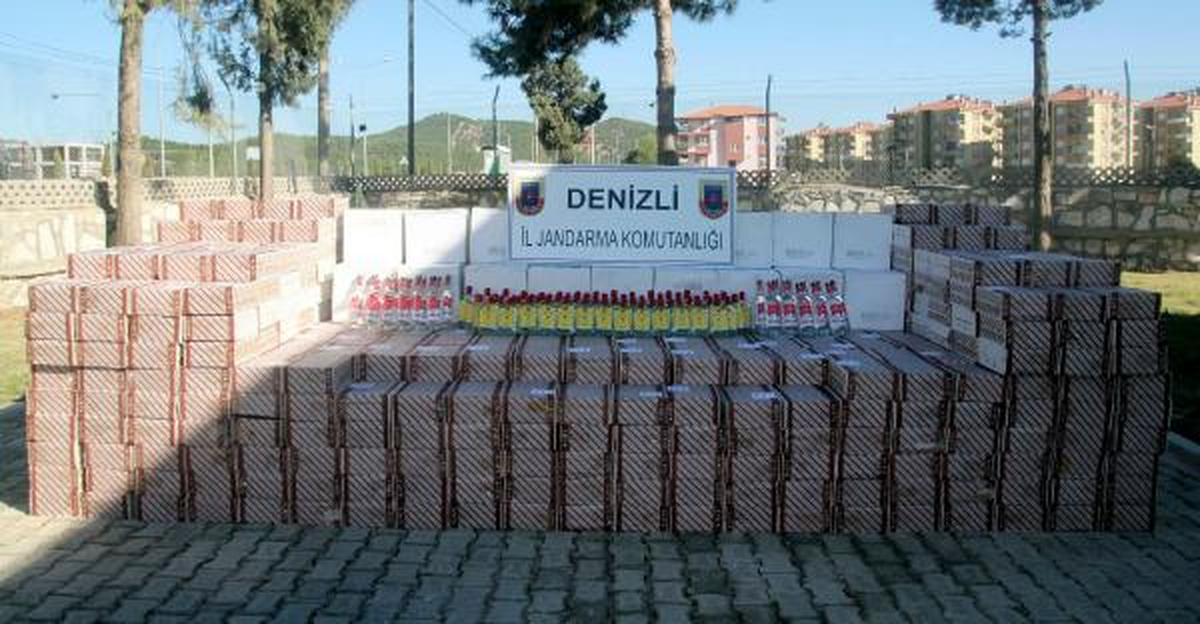 Antalya\'dan Çalınan Alkollü İçkiler Denizli\'de Bulundu