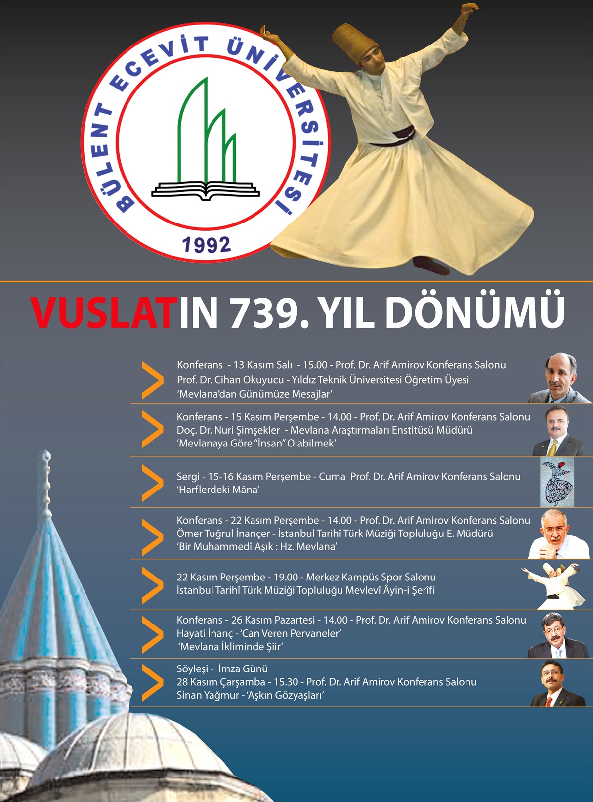 Beü, Ölümünün 739. Yılında Mevlana\'yı Anıyor