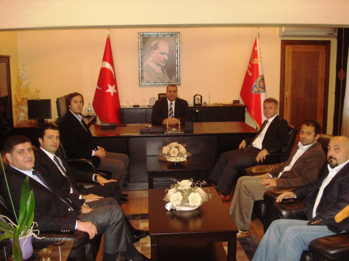 Sasiad Başkanı Aydın Bahar Emniyet Müdürü Mustafa Aktaş\'ı Ziyaret Etti