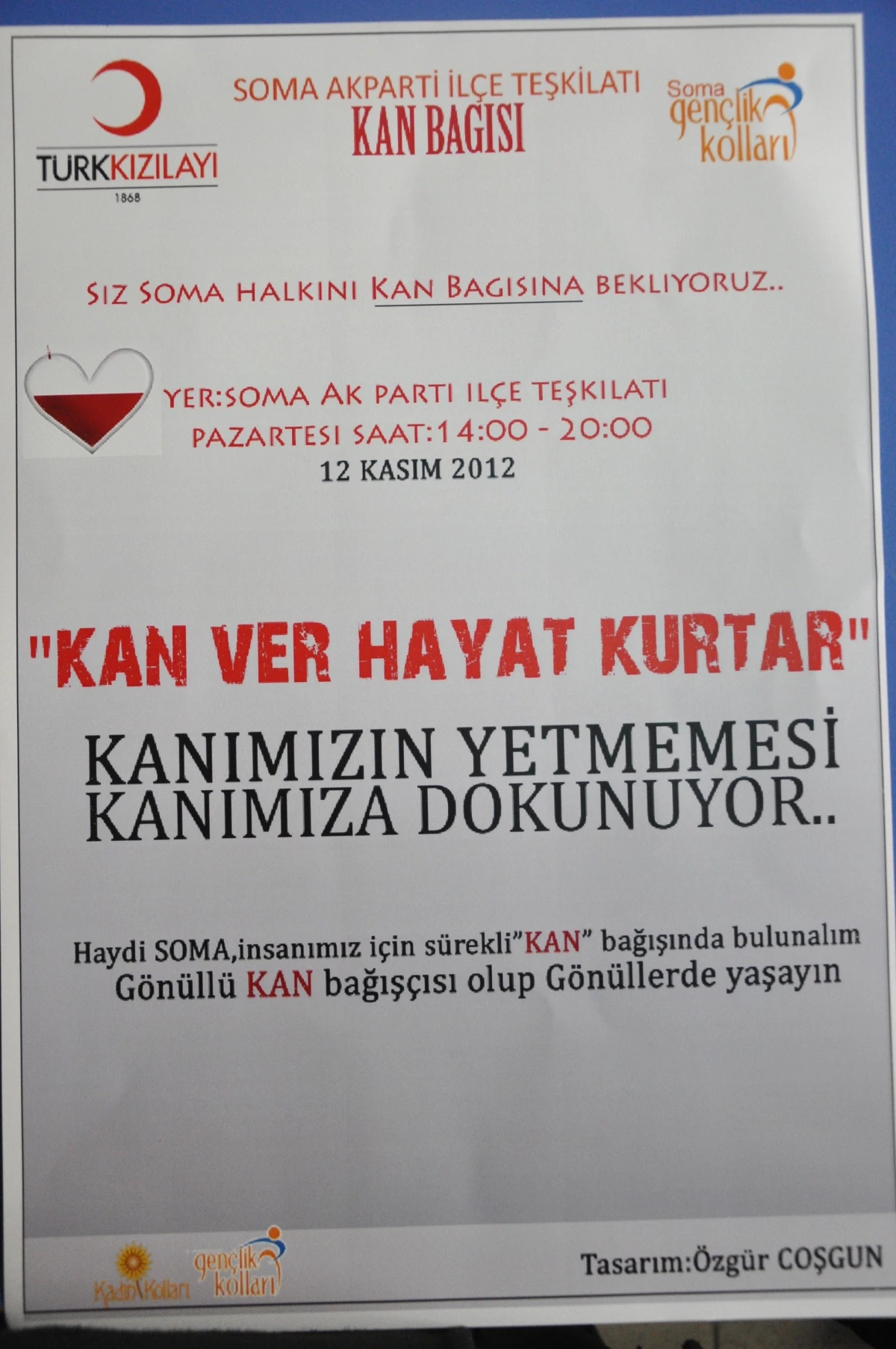 Soma AK Parti\'den Kızılay\'a Kan Bağışı