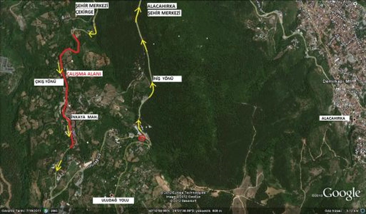 Uludağ Yolunda Trafik Düzenlemesi