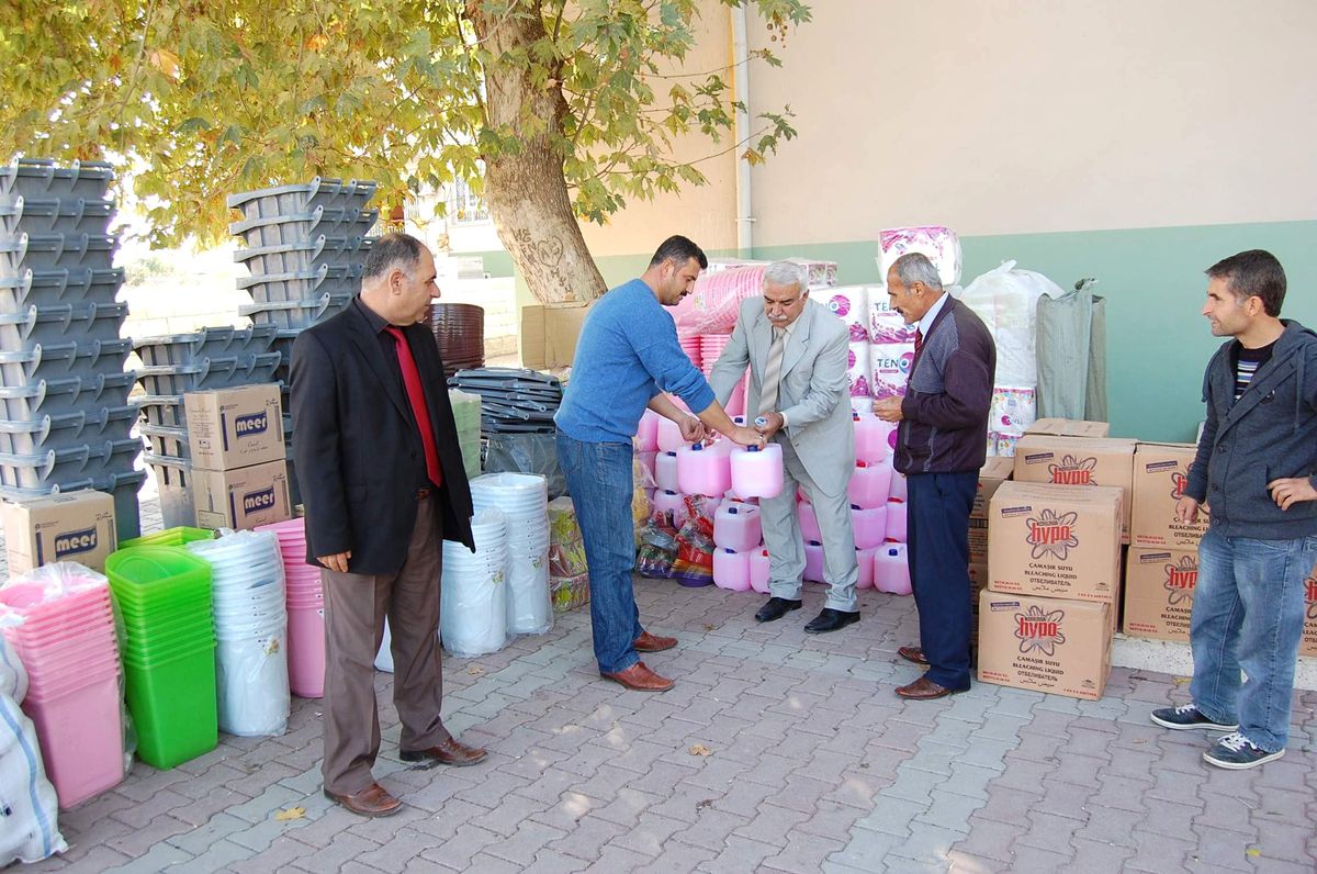 Okullara Temizlik Malzemesi Desteği