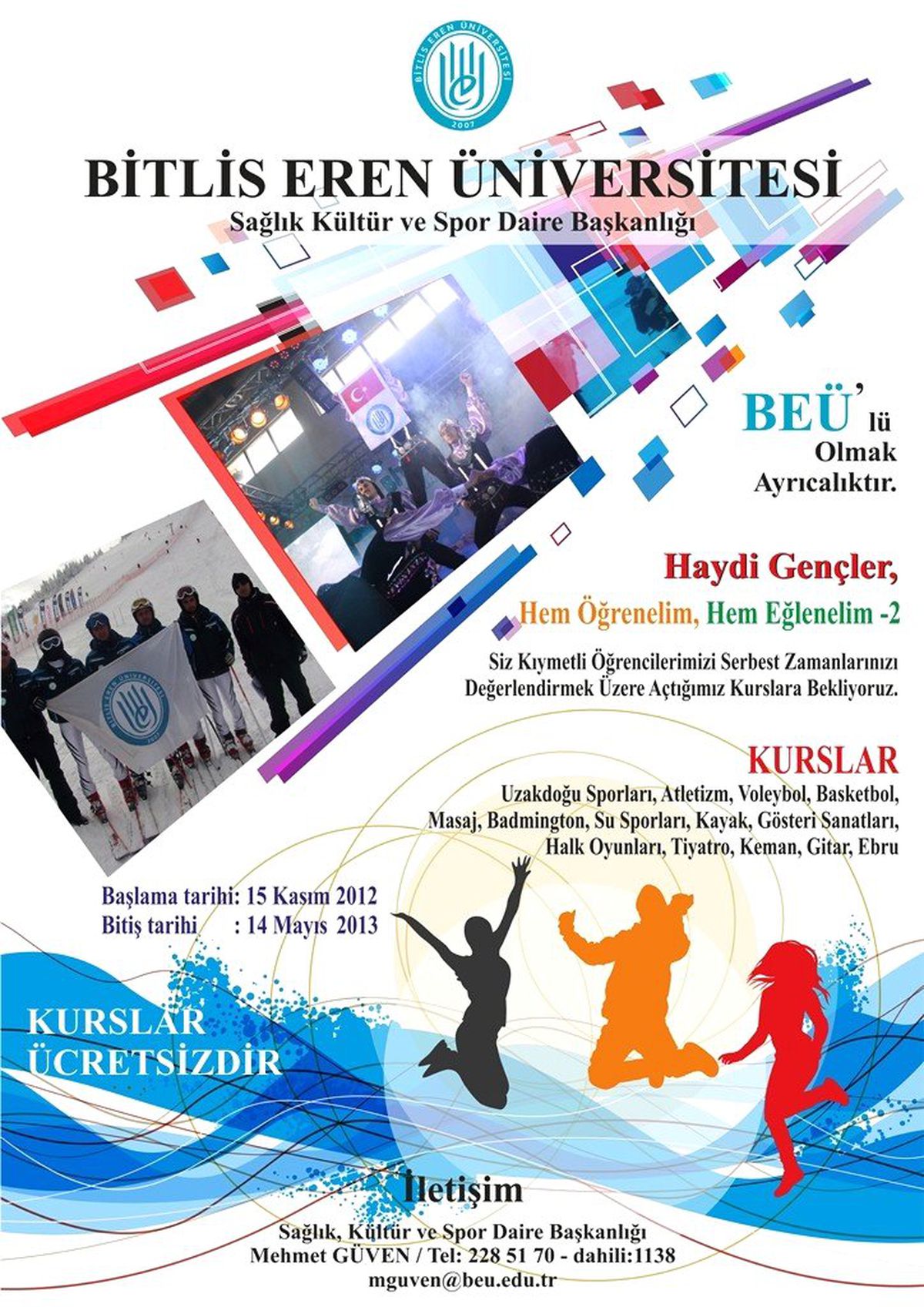 Beü\'den Sosyal Amaçlı Kurslar