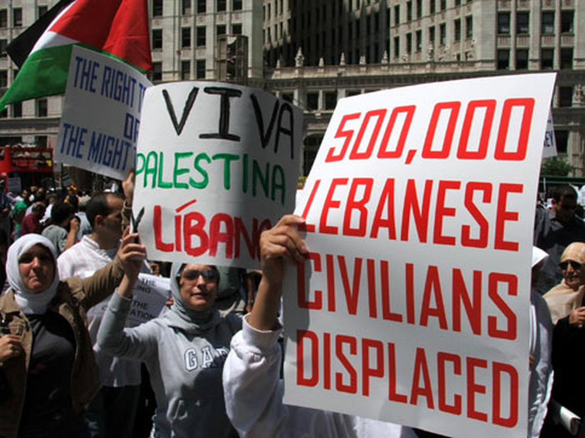 İsrail Saldırıları, Lübnan\'da Protesto Edildi