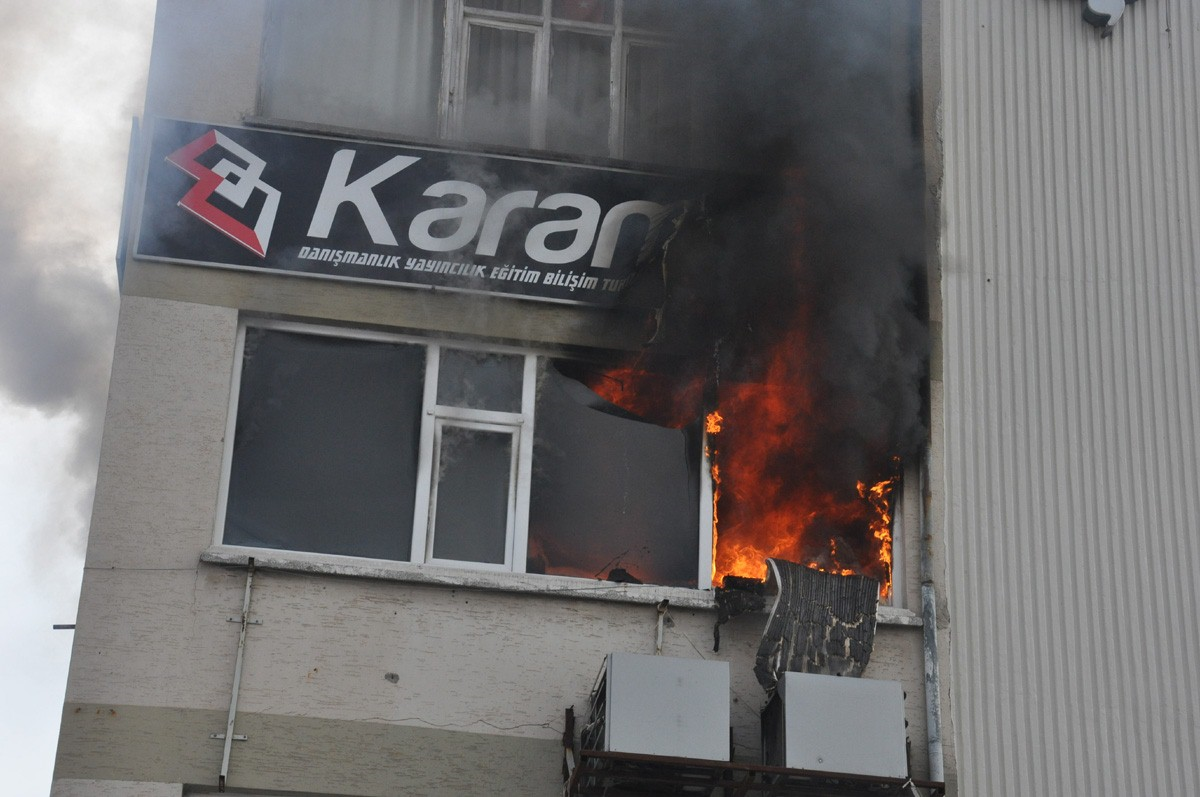 Karaman\'da Avukatlık Bürosunda Yangın