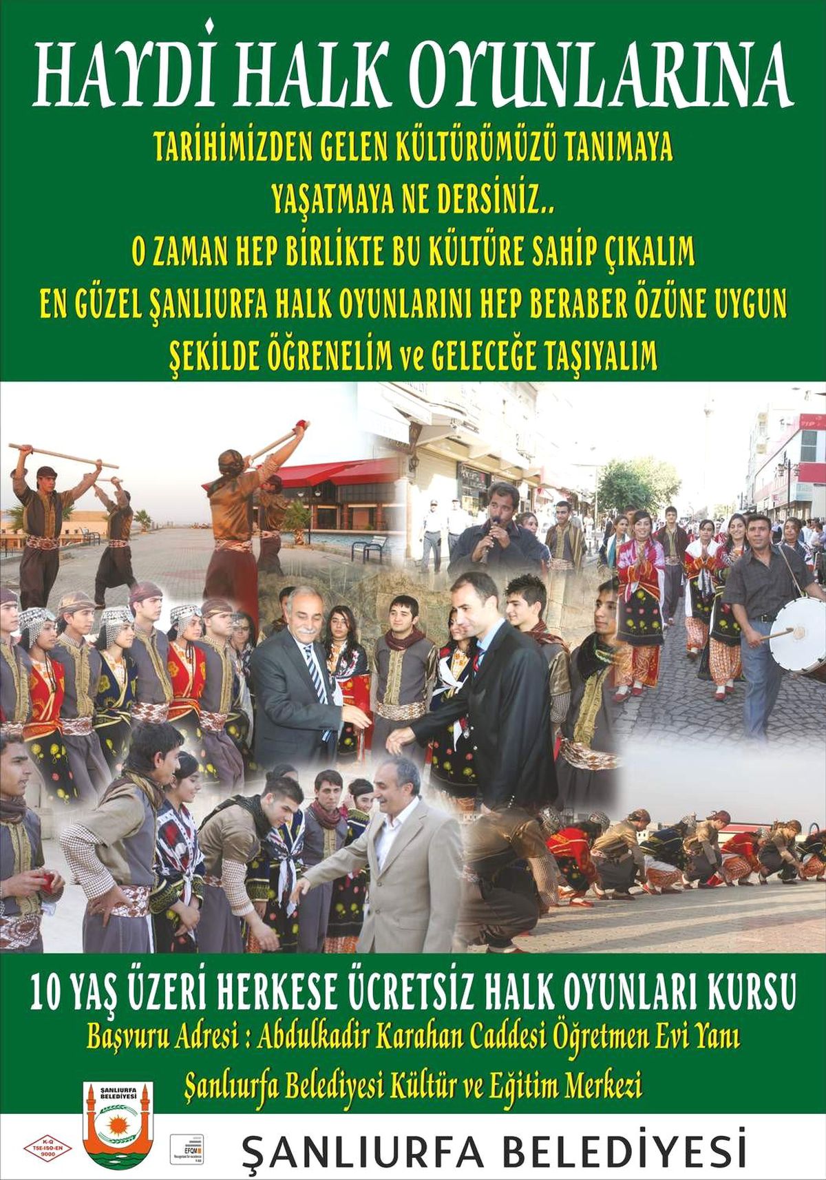 Belediyeden Ücretsiz Halk Oyunları Kursları