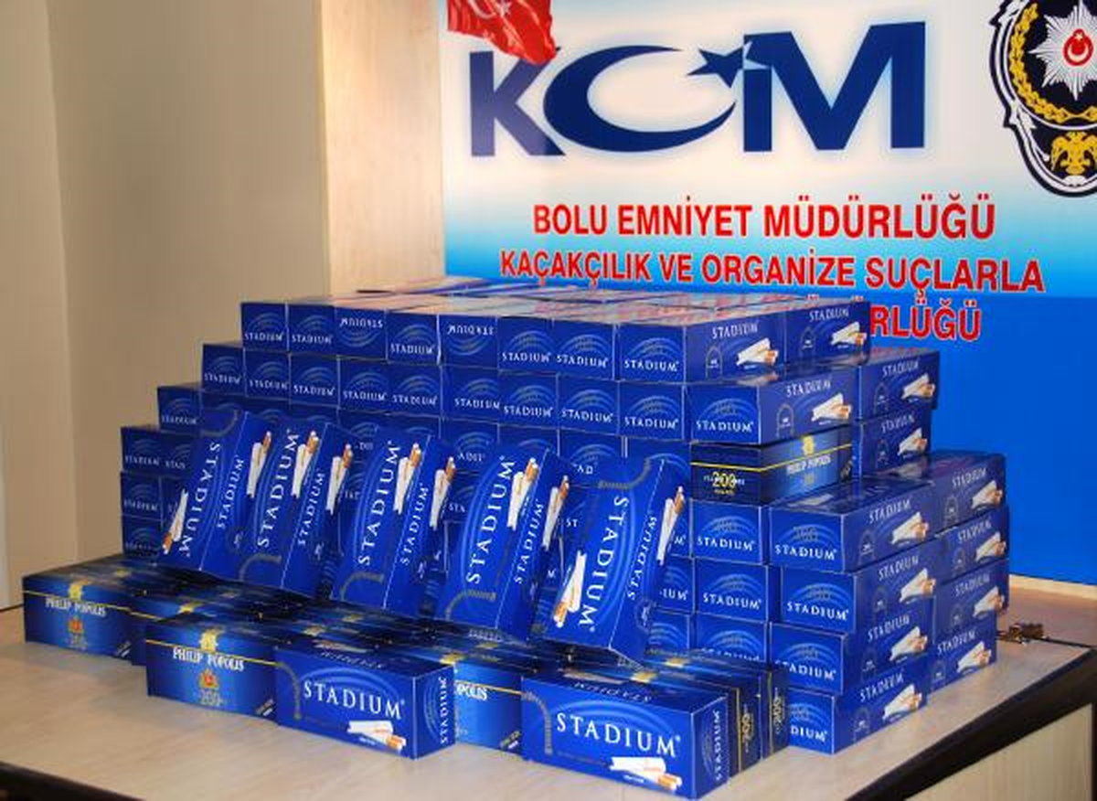 Bolu\'da Kaçak Sigara Filtresi Operasyonu