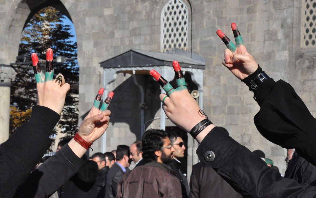 Erzurum\'da İsrail Protesto Edildi