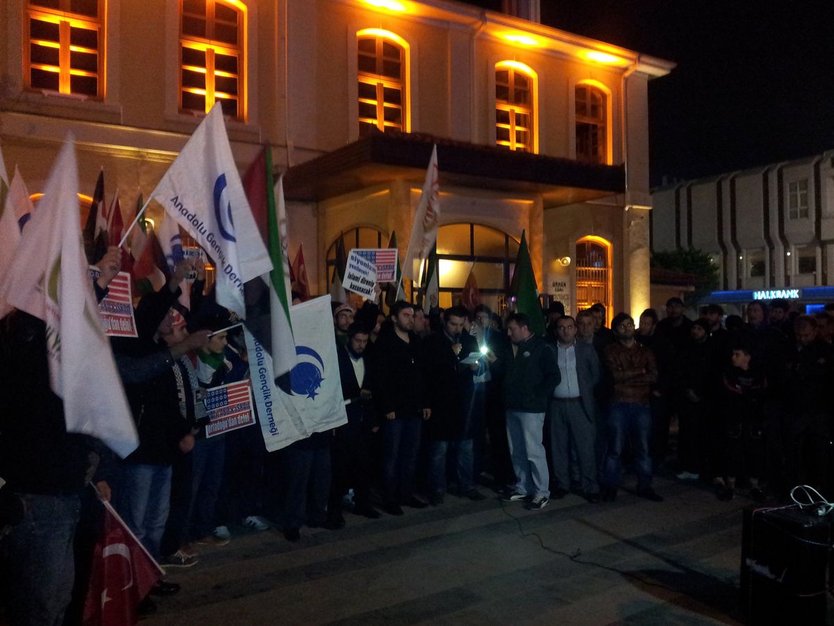 İsrail Saldırıları, Sakarya\'da Protesto Edildi