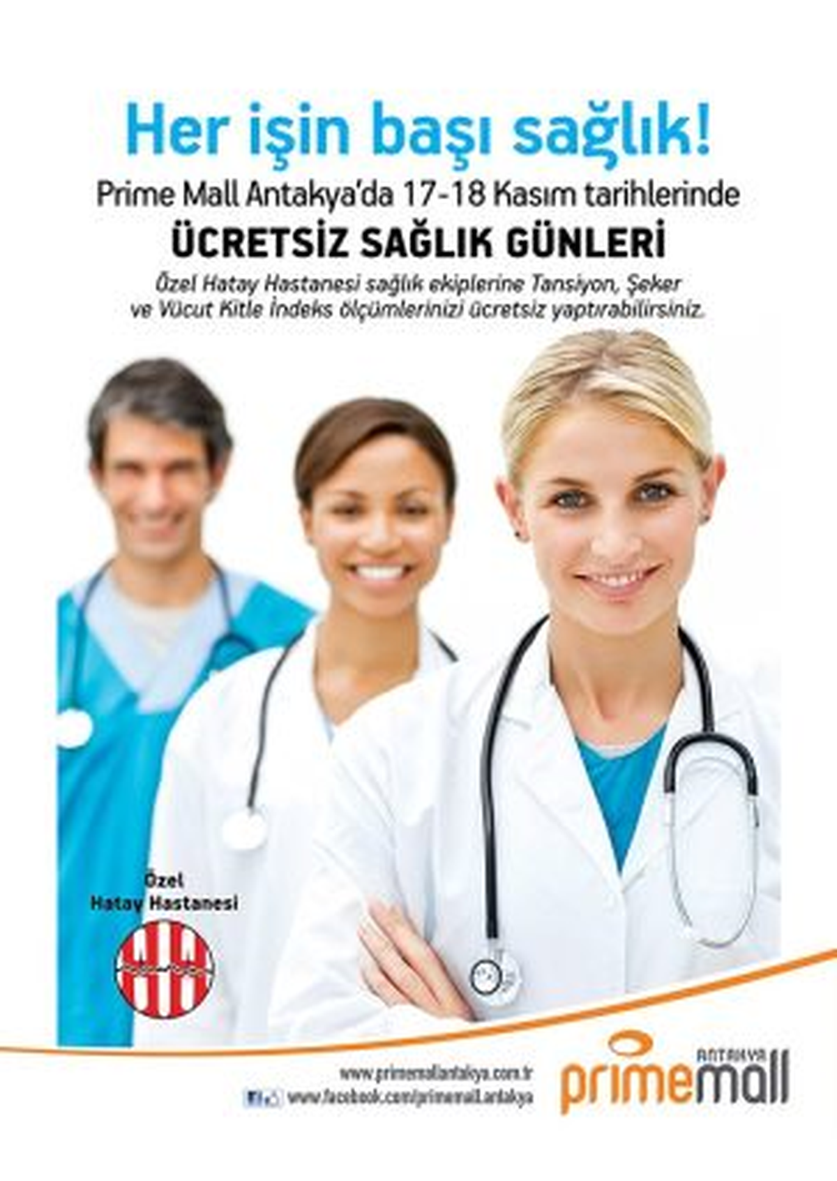 Prime Mall Antakya\'da Sağlık Günleri