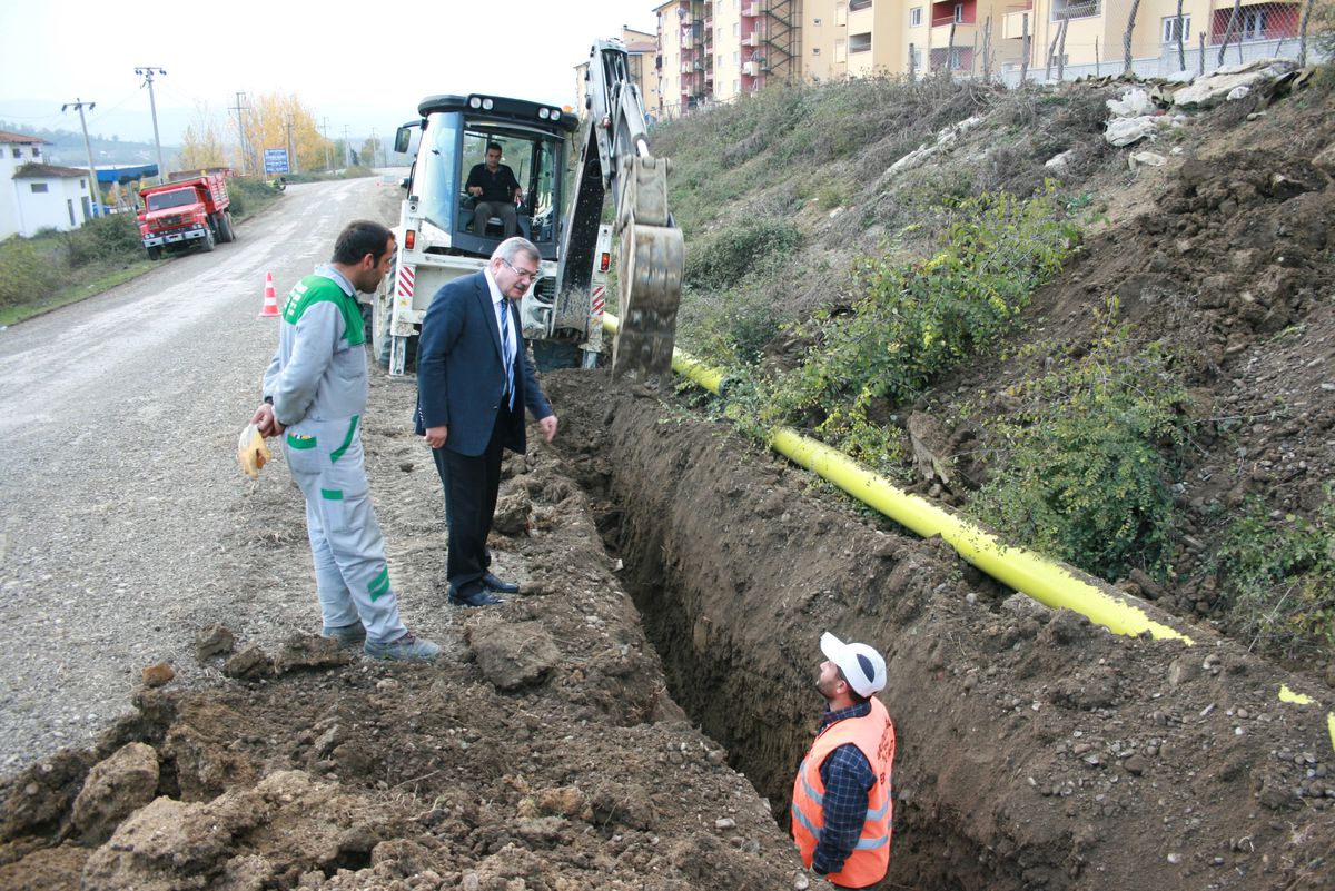 Çaycuma\'da Doğalgaz İçin İlk Kazma Vuruldu