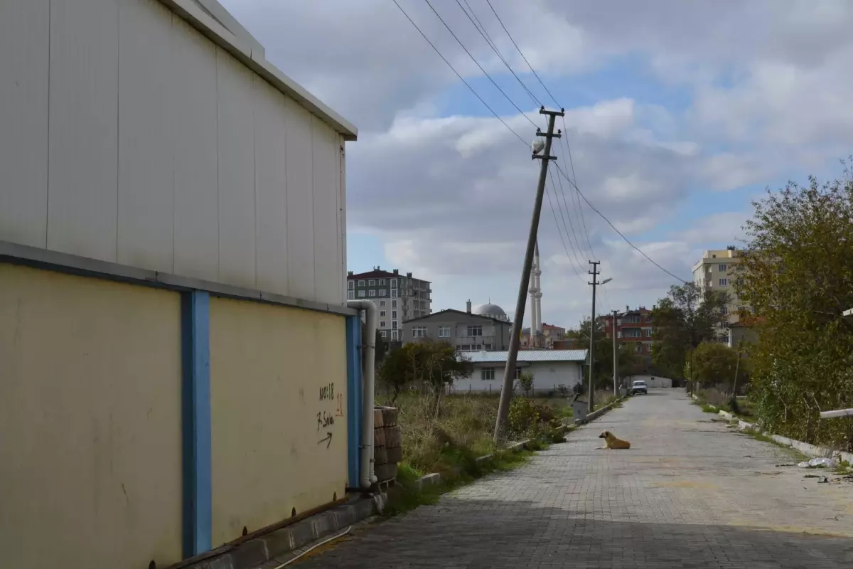 Devrilmek Üzere Olan Elektrik Direği Tehlike Saçıyor