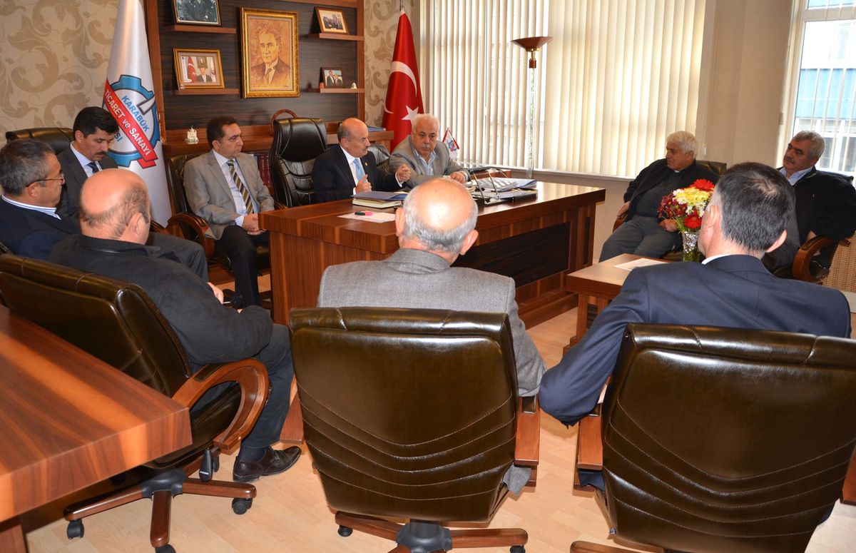 Milletvekili Kahveci\'den Ktso Başkanı Baylan\'a Ziyaret