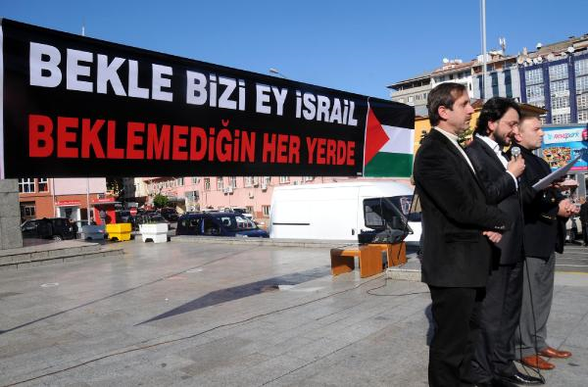 Rize\'de İsrail Protestosu