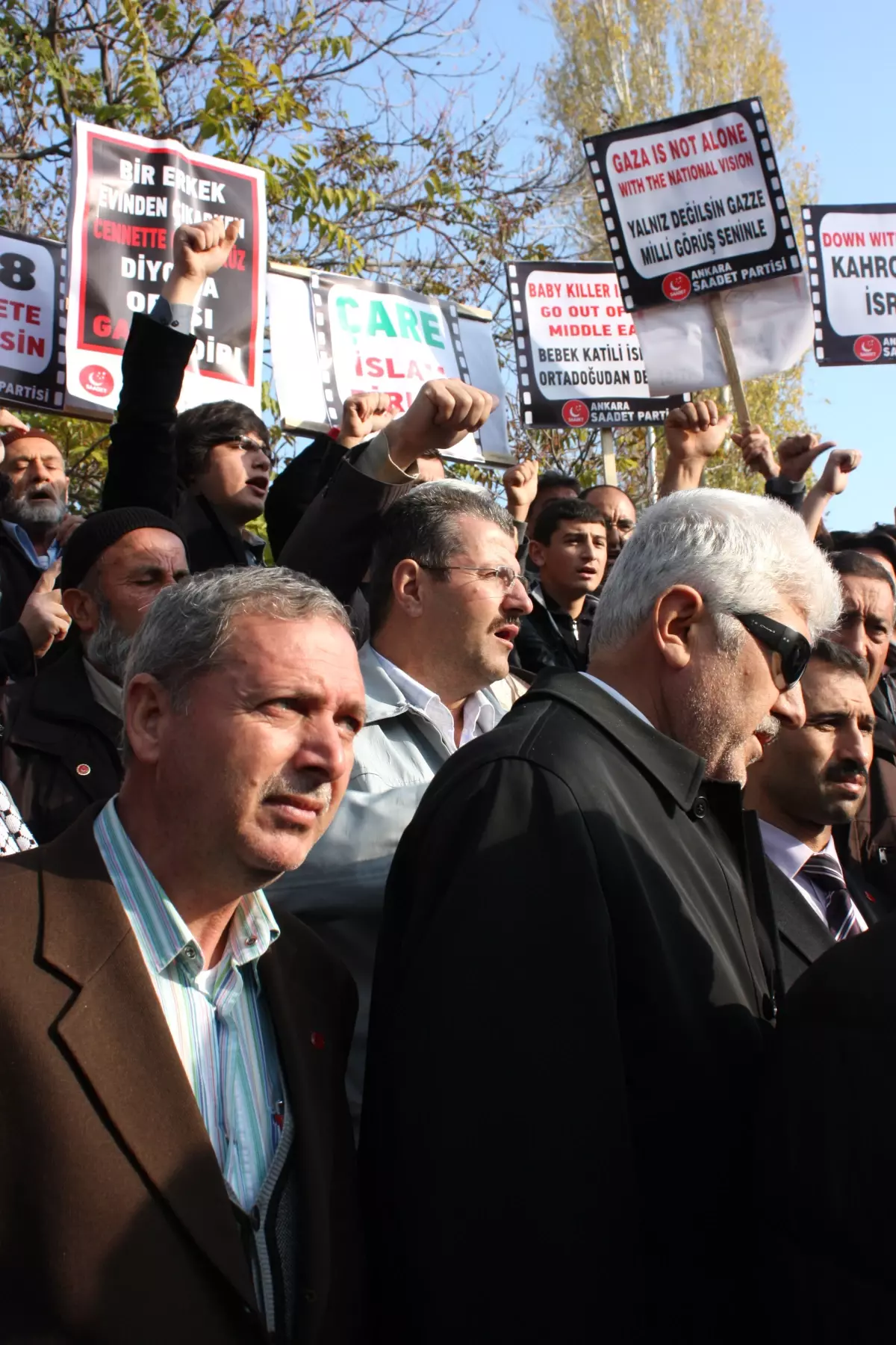İsrail Elçilik Konutu Önünde Gazze Protestosu