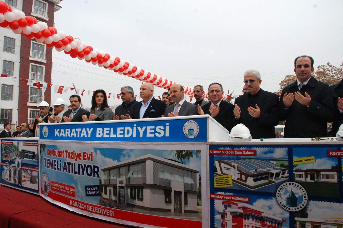 Karatay\'ın 4. Taziye Evinin Temeli Törenle Atıldı