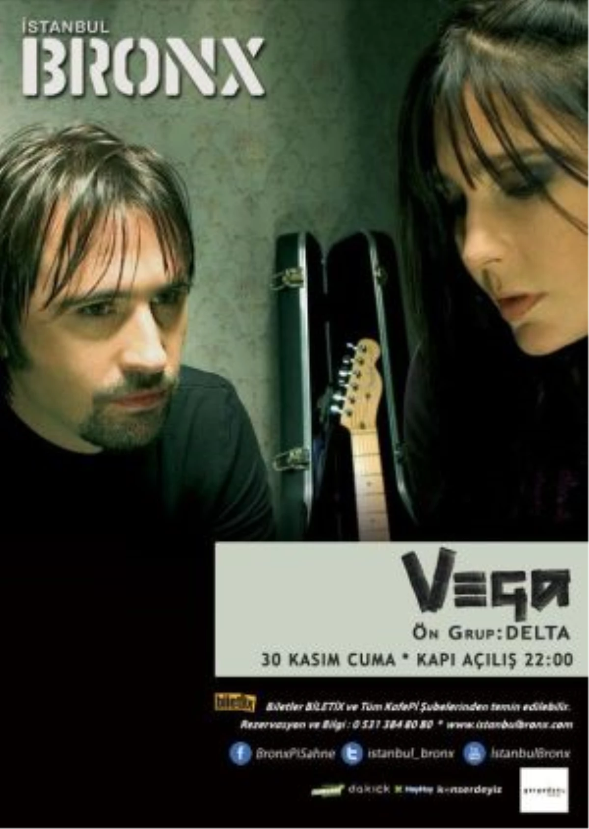 Vega, 30 Kasım\'da İstanbul Bronx\'ta!