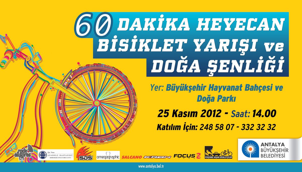 Antalya\'da Dağ Bisikleti Yarışı ve Doğa Şenliği