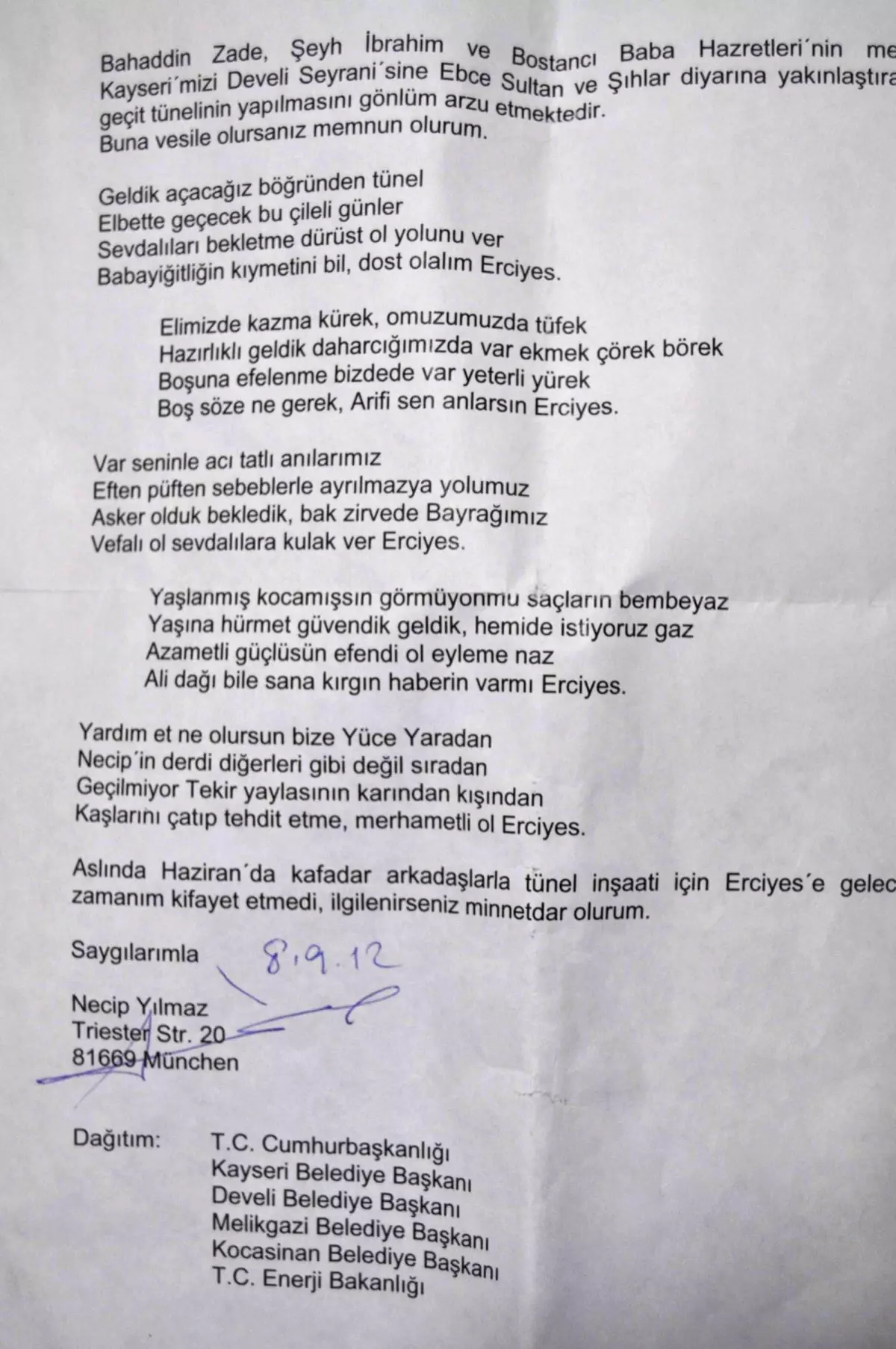 Develili Vatandaştan Şaşırtan Öneri