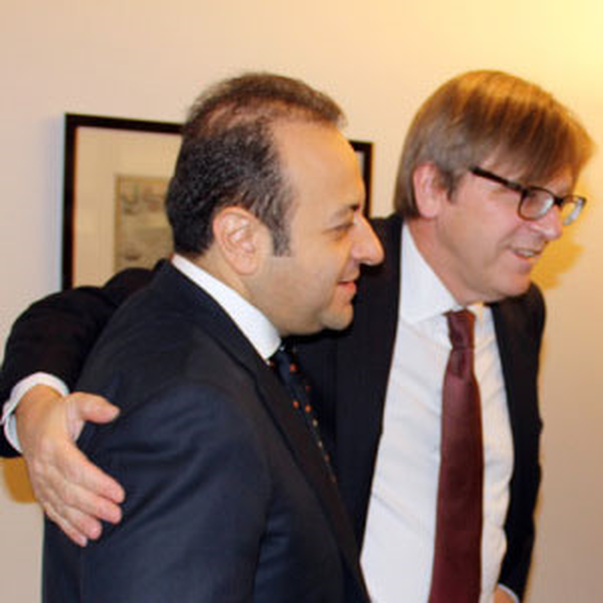 Egemen Bağış, AP Liberal Grup Başkanı Verhofstadt ile Görüştü