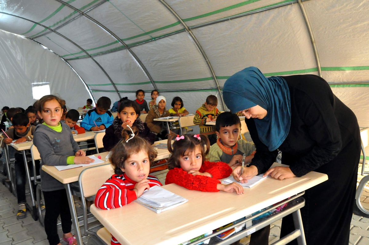 Suriyeli Çocuklar Eğitime Başladı