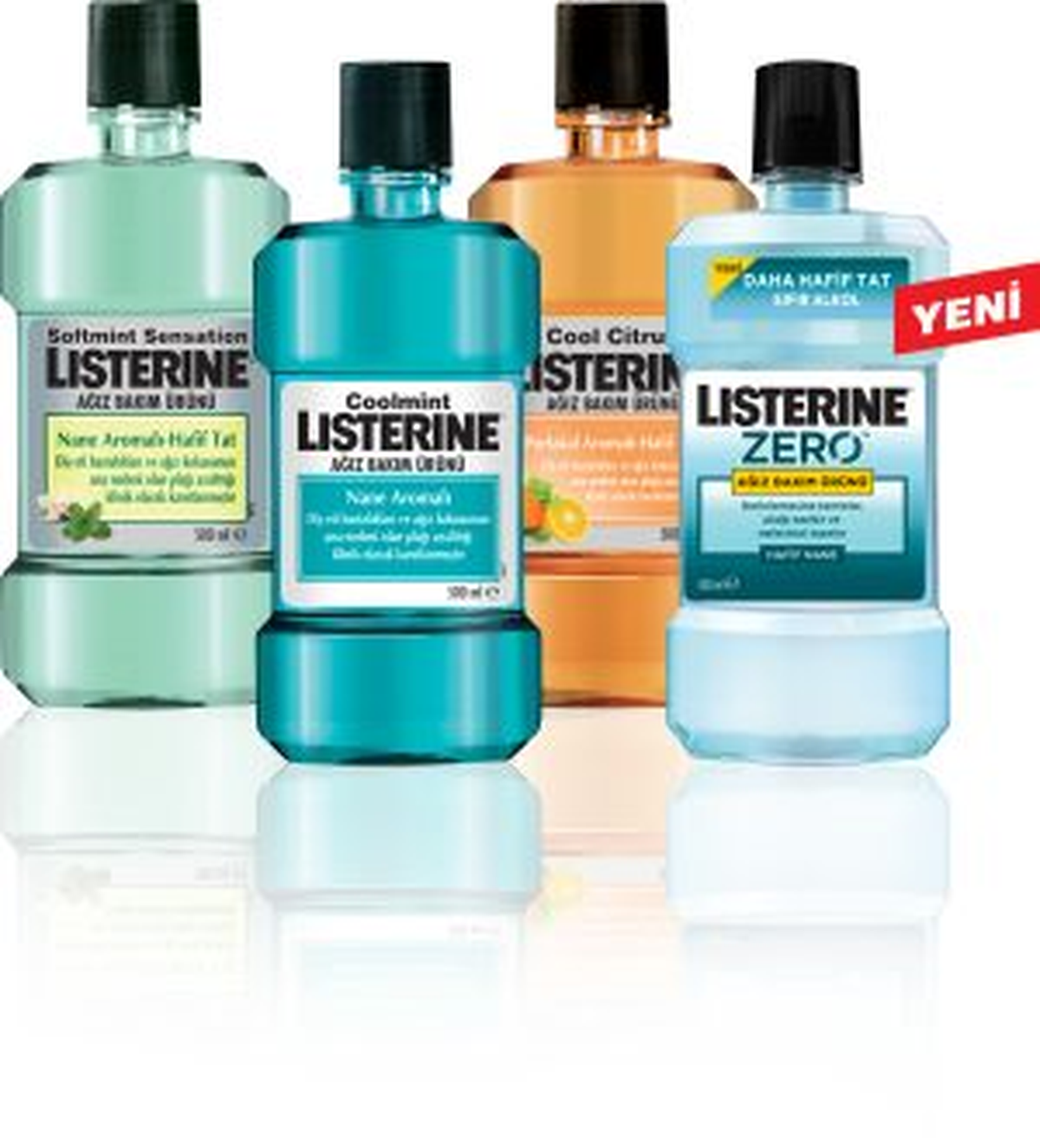Komple Ağız Sağlığı İçin Bir Listerine® Seçin!
