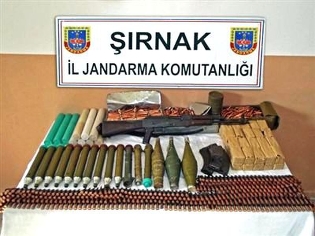 Şırnak\'ta PKK\'ya Suriye\'den Getirilen Cephanelik Ele Geçirildi