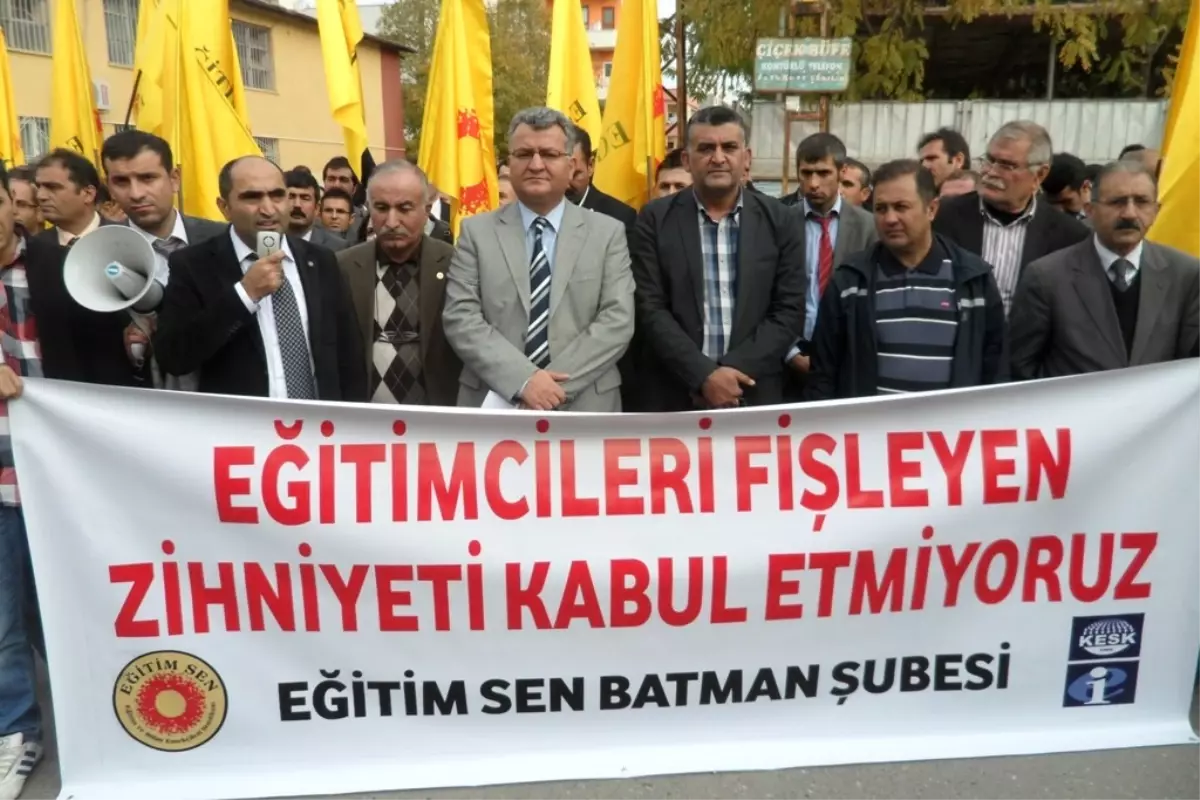 Eğitim Sen\'den Batman\'da Yapılan Fişlemelere Tepki