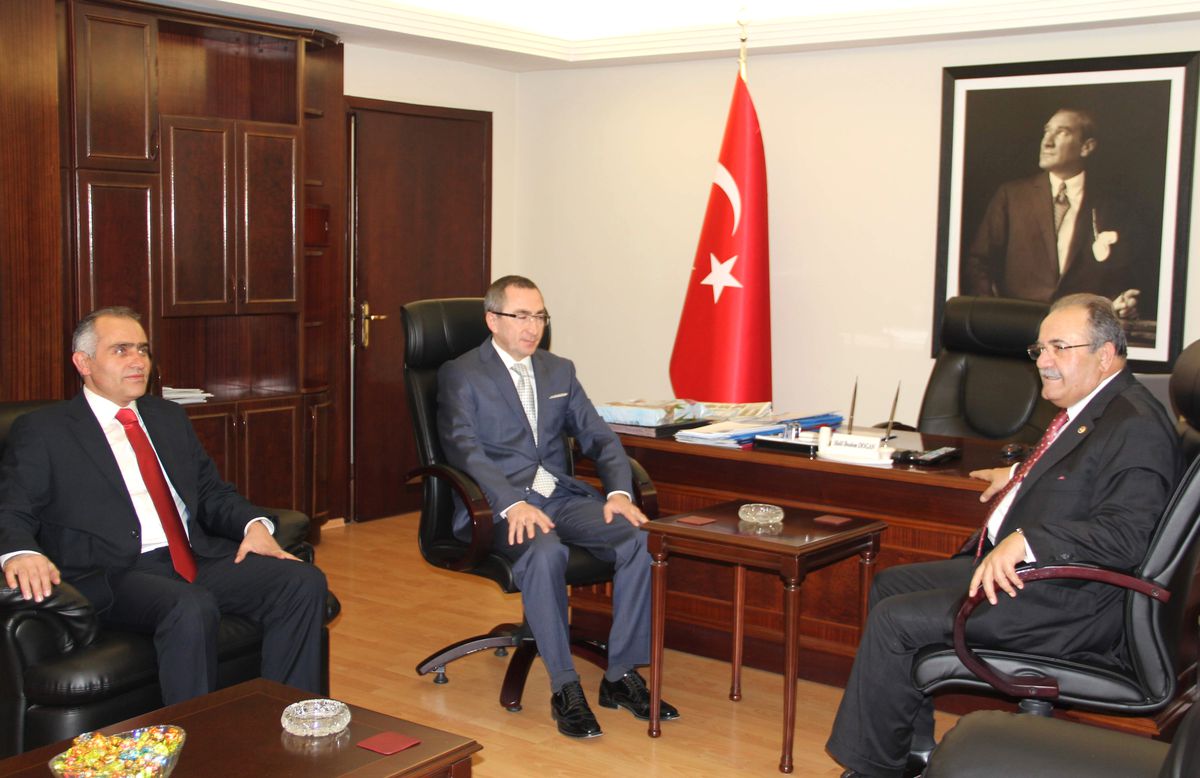 Salim Uslu\'dan Emniyet Müdürü Doğan\'a Ziyaret