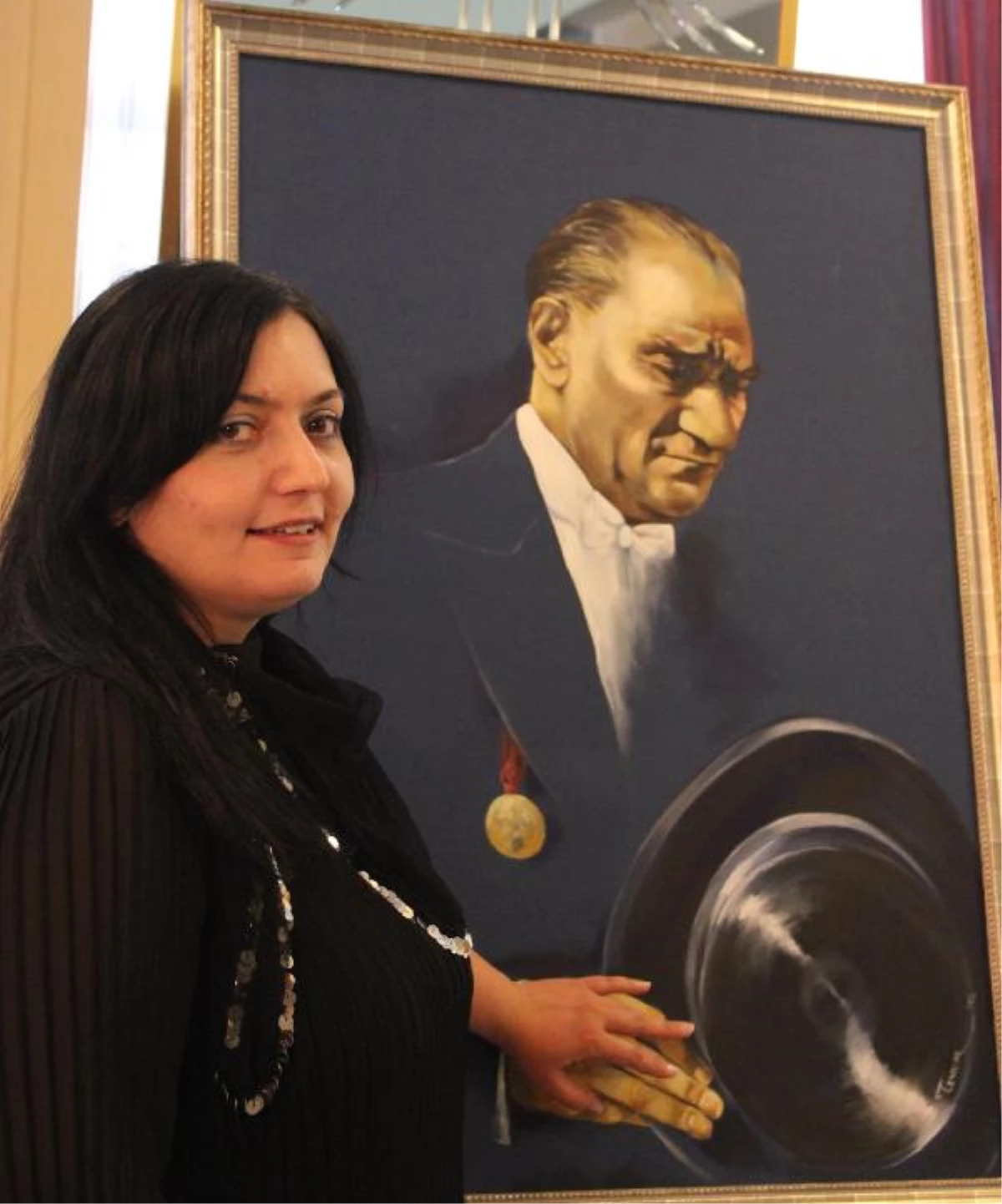 Resim Öğretmeninden Başöğretmen Atatürk Resmi