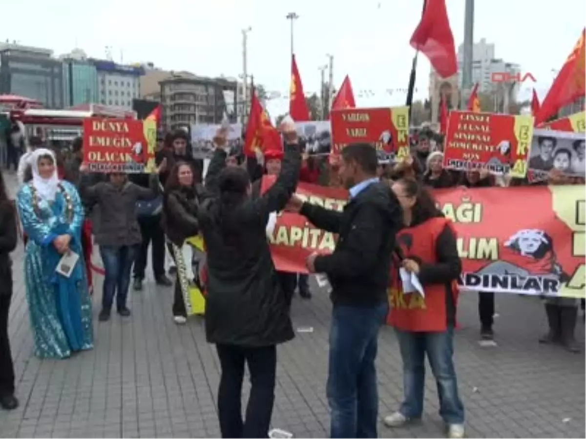 Kadına Karşı Şiddet Taksim\'de Protesto Edildi