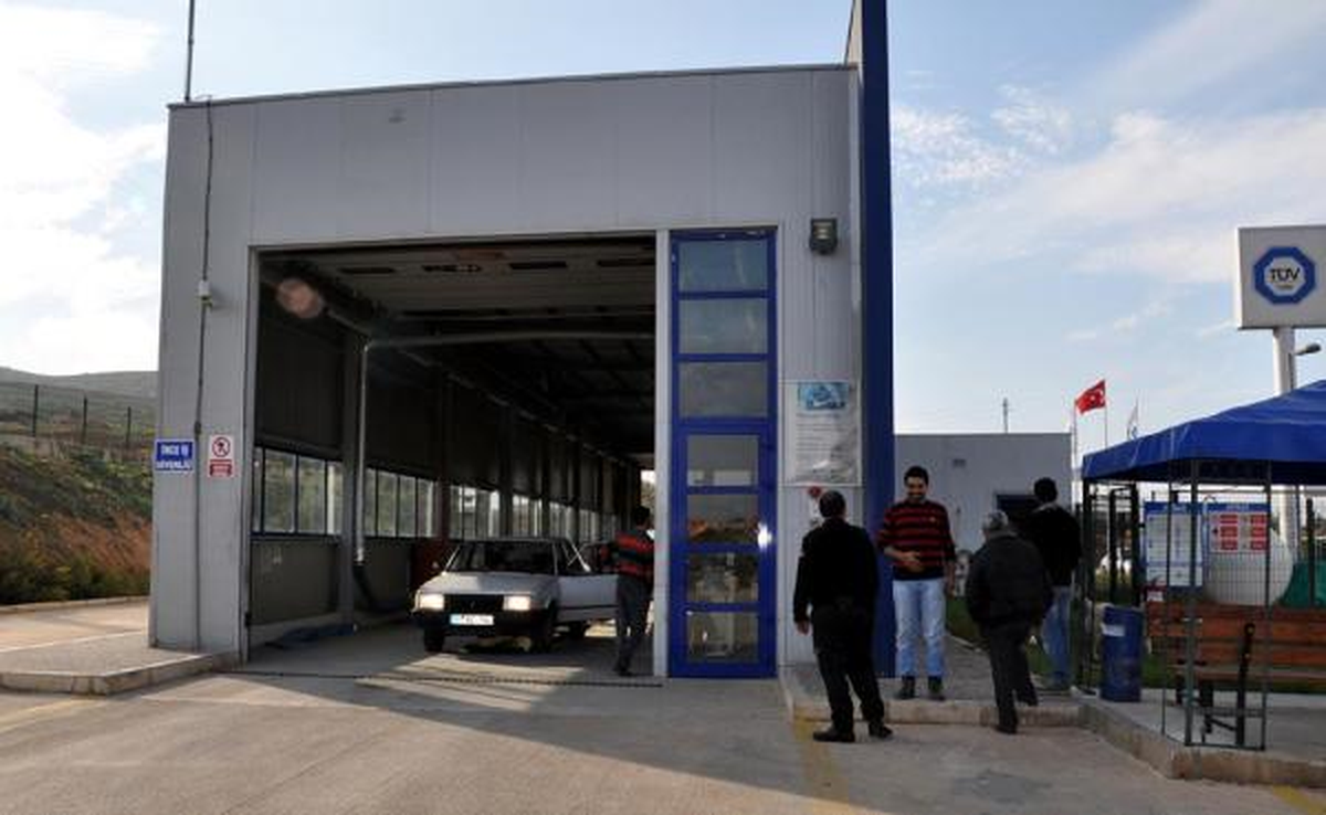 Araç Muayene İstasyonuna Uçaksavar Mermisi Düştü