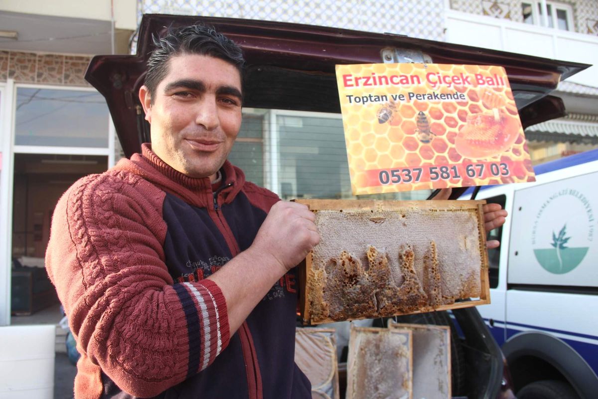 Bal Peteğinin Üzerinde \'Allah\' Yazıyor