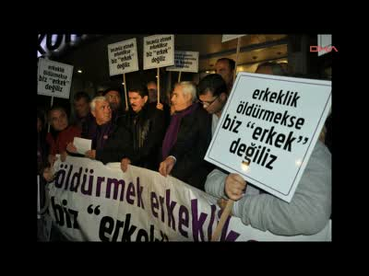Erkekler \'Kadına Şiddete Hayır\' Dedi